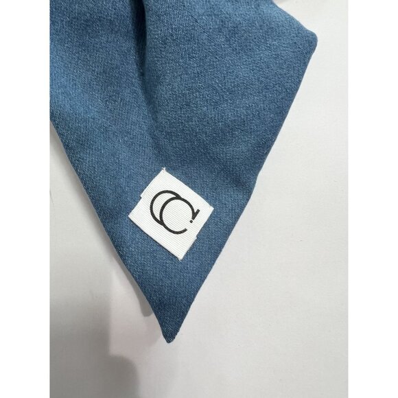 OLA. Noeud Court bow in Denim Blue - Picture 4 of 4